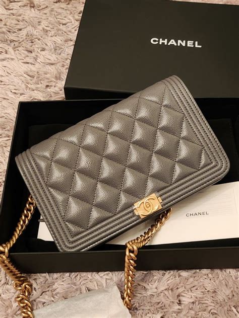 chanel woc silver|Chanel boy woc price.